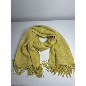 Bolivia Awashani Women’s Wool Blend Scarf Wrap Shawl Yellow Mustard See Notes